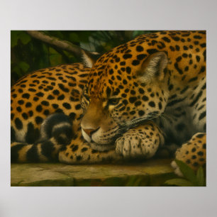 Reflexão sobre Jaguar - Impressão de Arte sobre Se