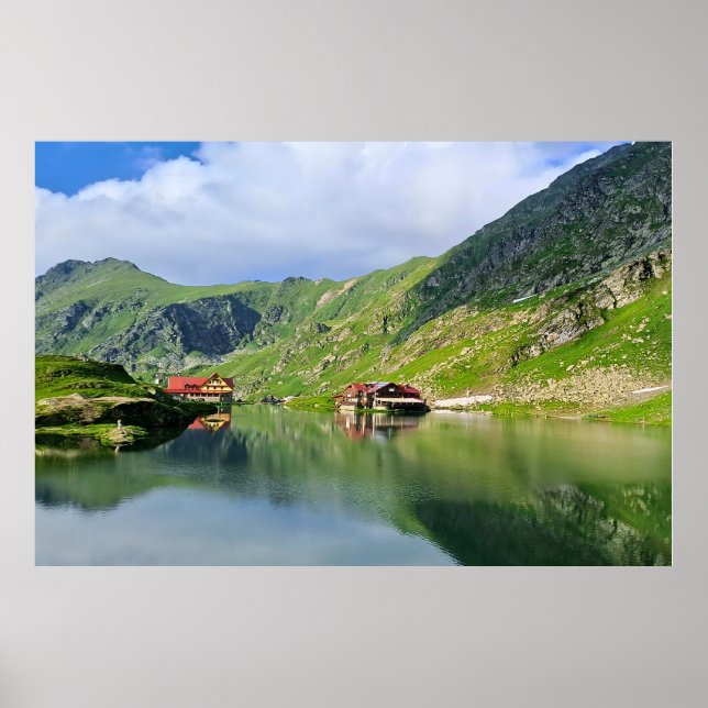 Reflexo do Lago Bâlea – Impressão Alpina dos Cárpa (Frente)