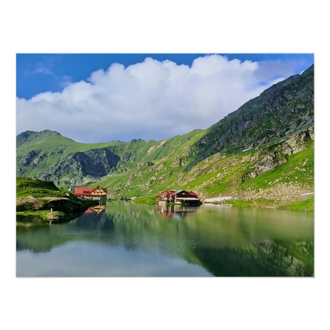 Reflexo do Lago Bâlea – Impressão Alpina dos Cárpa (Frente)