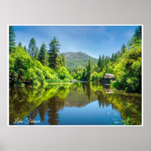 Reflexo do Lago Fulmor – Impressão da Floresta de