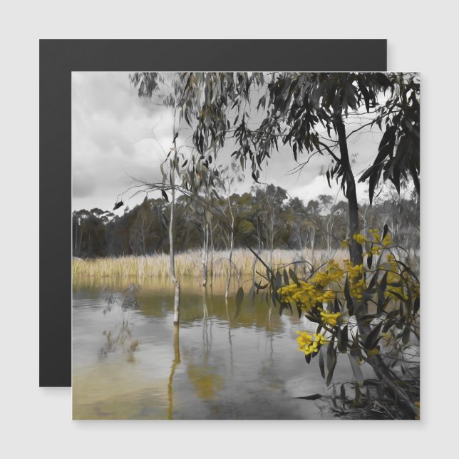 Reflexões Abaixo do Céu das Cinzas Cartão Magnétic (Frente/Verso)