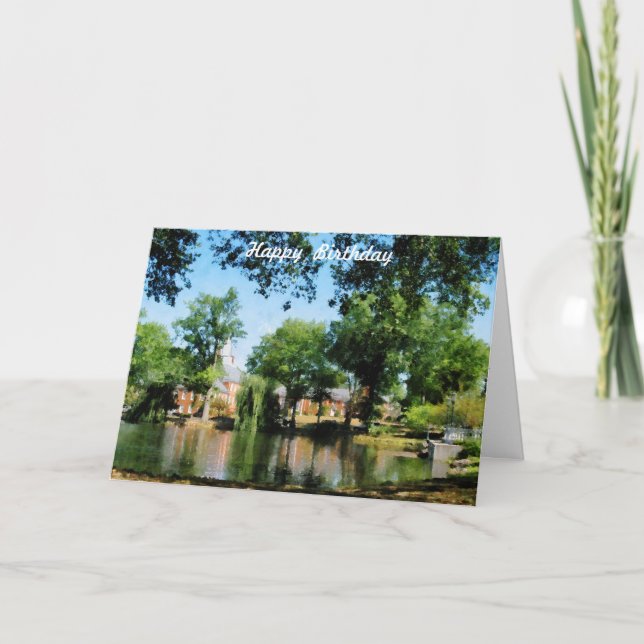 Reflexões - Cartão de Aniversário (Frente)