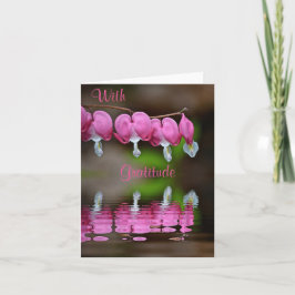 Reflexões Do Cartões de agradecimentos Cardíaco