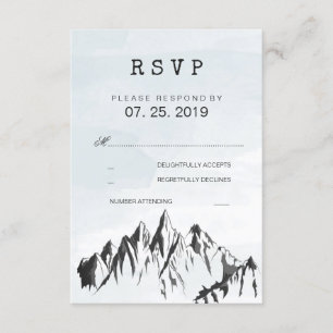 Refreshing Mountain Woodland Forest Casamento RSVP