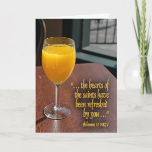 Refresque o obrigado você cartão