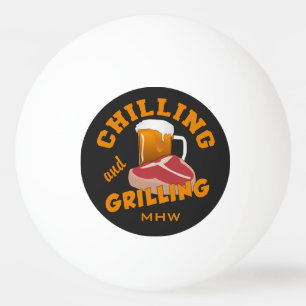 Refrigerando & grelhando bolas de pingpong feitas