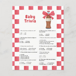 Refrigerante de garrafa - Bebê Trivia | Jogo de Ch