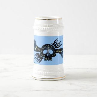 Refrigere a caneca de cerveja tribal da arte