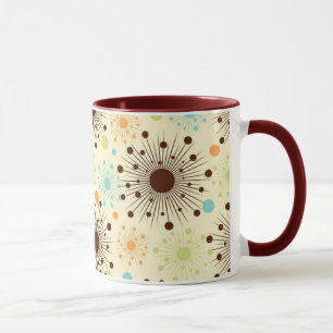 Refrigere o design retro da caneca de café do 50