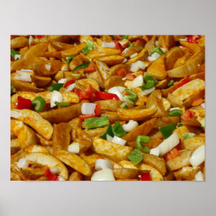 Refrigere o poster fritado das batatas!