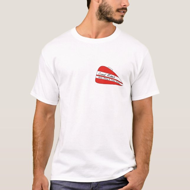 Refrigere o t-shirt do branco dos passeios (Frente)