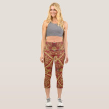 Regal Activewear: Golden Red Ornate Mara Trumpet