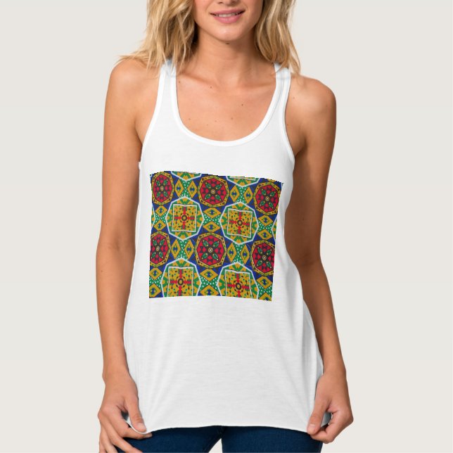 Regata African Geometric Mosaic Ankole Style Textile Prin (Frente)
