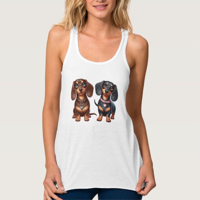 Regata Amigos bonitos de dachshund (Frente)