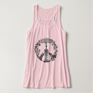 Regata Arte de Flórida de Desenho Floral de Paz Boho Hipp