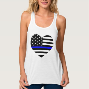 Regata Bandeira Americana da Linha Azul Fino - Camisa-T f