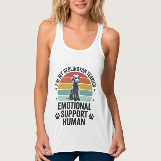 Regata Bedlington Terrier Suporte Emocional Humano Vintag (Frente)