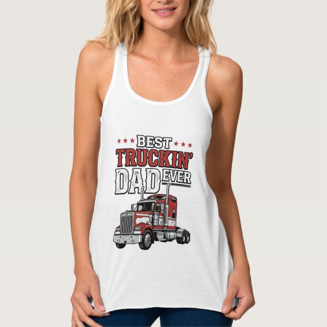 Regata Best Truckin Dad Ever Vintage Truck Shirt Design_1 (Frente)
