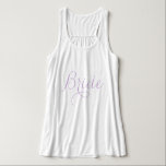 Regata Brilho de Script do Rico lavanda<br><div class="desc">Design de festa de noiva personalizada.</div>