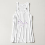 Regata Brilho de Script do Rico lavanda<br><div class="desc">Design de festa de noiva personalizada.</div>