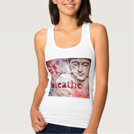 Regata Buddha Breathe Watercolor Art Tank Topo