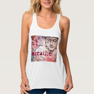 Regata Buddha Breathe Watercolor Art Tank Topo