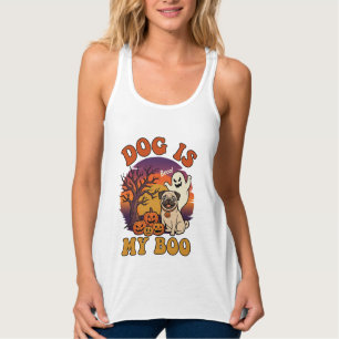 Regata Cachorro É Boo Halloween Pug Fantasma Abóboras_1