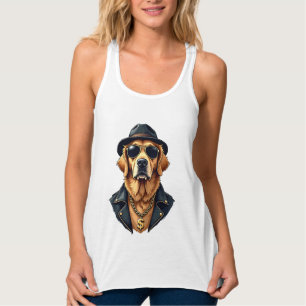 Regata Cachorro Retriever Dourado Vintage Legal de Óculos