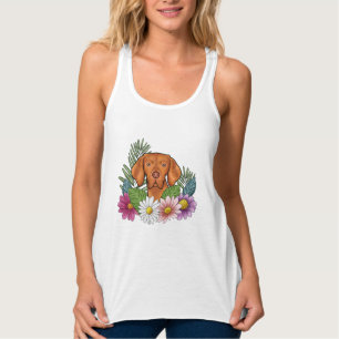 Regata Cachorro Vizsla Húngaro e Flores Silvestres Colori