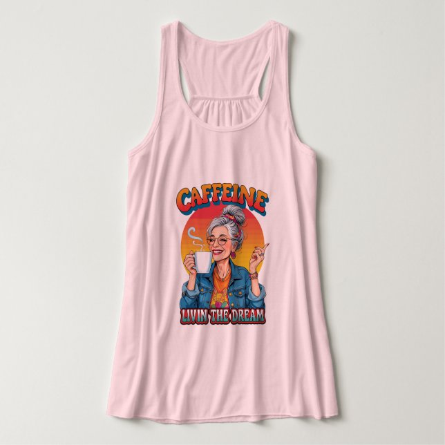 Regata Caffeine Queen – Livin’ the Dream Coffee Moment (Frente do Design)