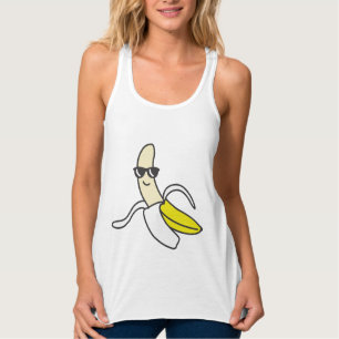 Regata Camisola de alças da colheita da banana