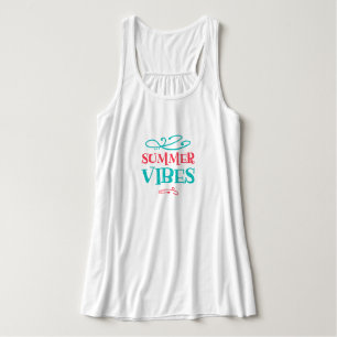Regata Camisola de alças das impressões do verão
