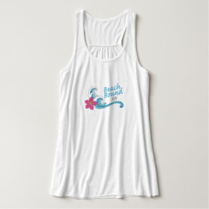 Regata Camisola de alças do Flowy Racerback das mulheres