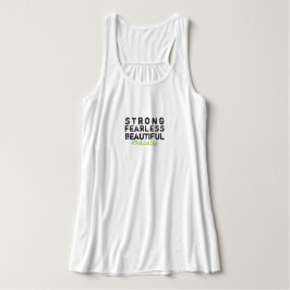 Regata Camisola de alças sem medo do Flowy das mulheres