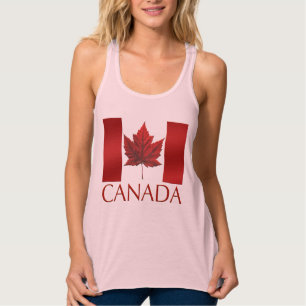 Regata Canadá Tanque de bandeira superior saia-sul do Can