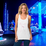 Regata Chá de panela do arco rosa<br><div class="desc">Uma t-shirt para um chá de panela ou uma festa de solteira. Frente: um arco cor-de-rosa e a palavra: Noiva de trás: Personalize e adicione o nome da noiva a ser,  adicione a data da festa.</div>
