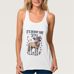 Regata Chapéu Floral Cavalo Derby Day Y'all