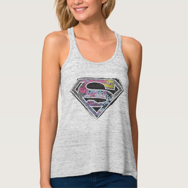 Regata Colagem de logotipos da Supergirl (Frente)