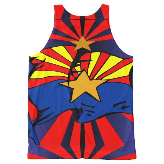 Regata Com Estampa Completa Bandeira da arizona (Verso)