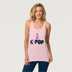 Regata Companheiro ♥ eu adoro KPop Fabuloso Racerback Tan
