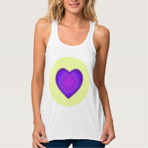 Regata Cores de pastel e corações roxos batendo