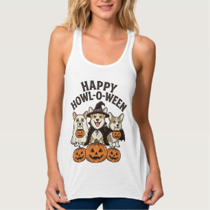 Regata Corgi Feliz Como-O-Loween Desenho Vetorial de Cach