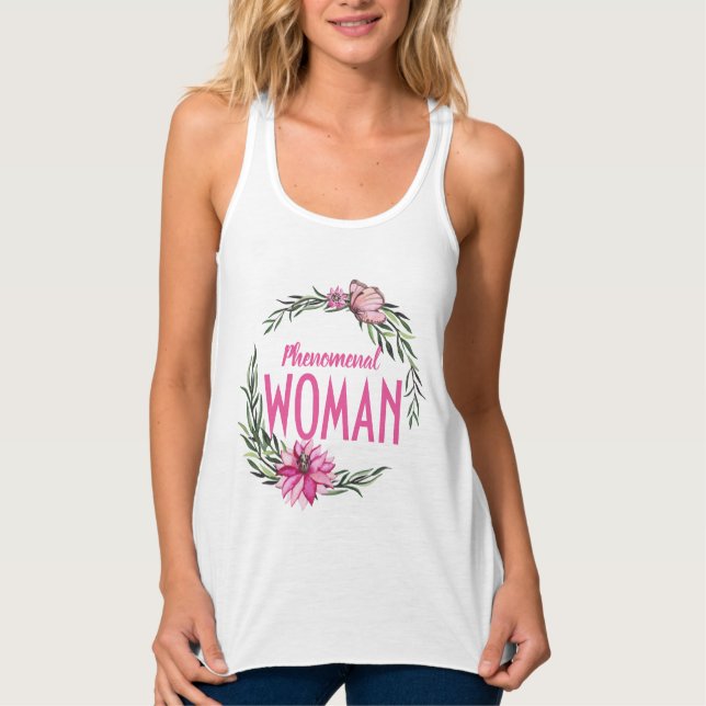 Regata Coroa Floral - Mulher Fenomenal (Frente)