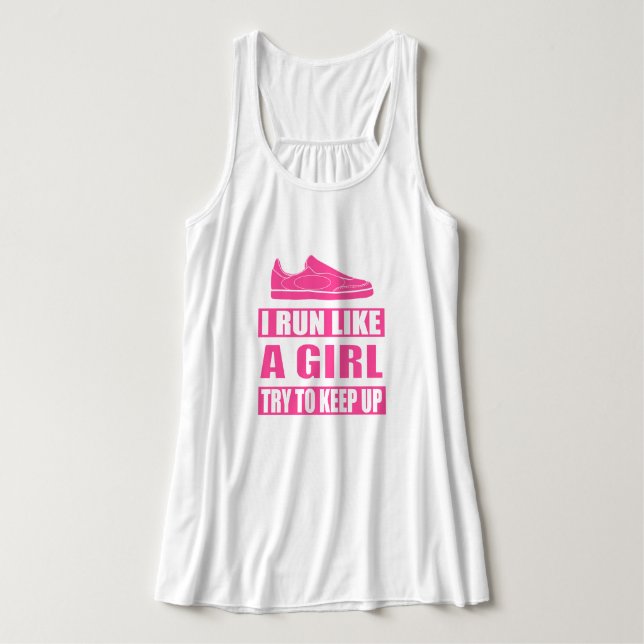 Regata Corro como uma garota (Frente do Design)