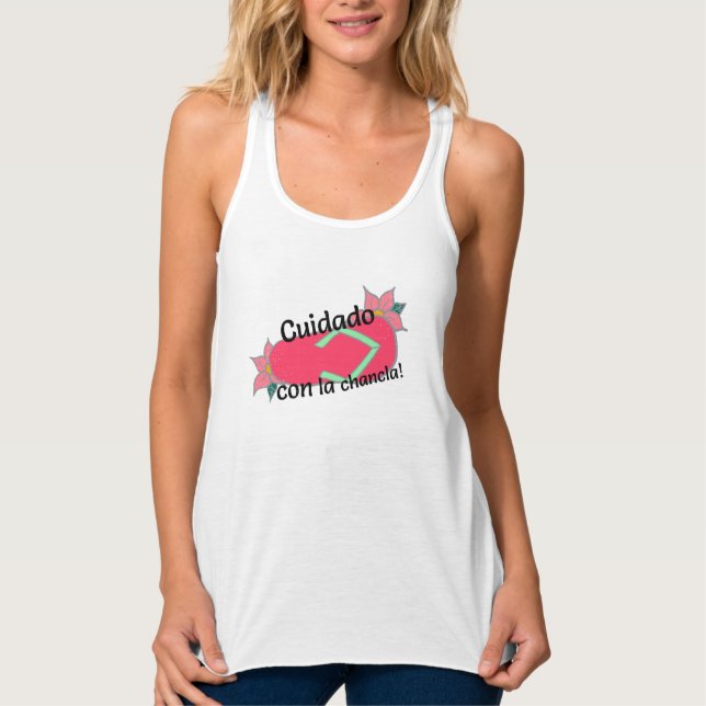 Regata Cuidada Con La Chancla Tank (Frente)