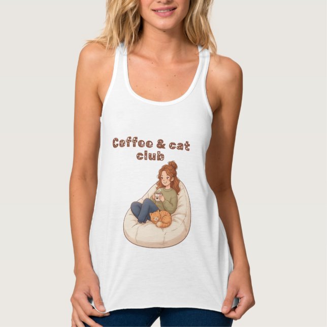 Regata Cute design do Café & Clube do Gato  (Frente)