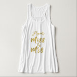 Regata Da Senhorita até a Chá de panela do partido Gold F<br><div class="desc">Da Senhorita à Sra. Chá de panela Gold Foil Script White T-Shirt para um Chá de panela Moderno e Elegante.</div>