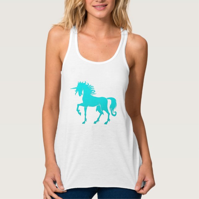 Regata Dançando em Unicorn Silhouette Tee (Frente)