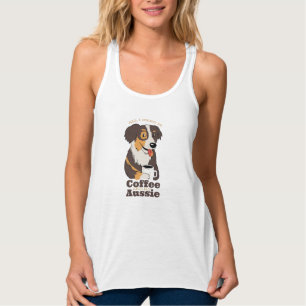 Regata Design de Amante de Café do Cão de Fazenda Aussie
