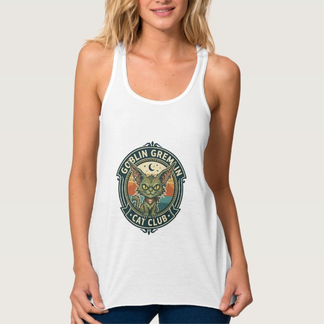 Regata Design de Gatinho Fofo de Gremlin Goblin - Grem Go (Frente)